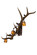 Antlers Three Light Wall Sconce in Wrought Iron On Rust (57|82834)