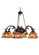 Tiffany Fishscale Six Light Chandelier in Mahogany Bronze (57|81860)