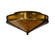 Mission Two Light Flushmount in Transparent Brass (57|81664)