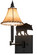 Black Bear One Light Swing Arm Wall Sconce in Textured Black (57|81467)
