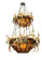 Antlers 40 Light Chandelier in Antique Copper (57|81332)