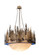 Pine Lake Eight Light Pendant in Antique Copper (57|81179)