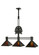 Oak Tree Three Light Island Pendant in Textured Black (57|81116)