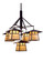 Stillwater Five Light Chandelier in Craftsman Brown (57|79730)