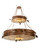 Woodland Pine 12 Light Chandelier in Rust (57|79713)