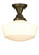 Revival One Light Semi-Flushmount in Craftsman Brown (57|78011)