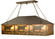 Personalized Nine Light Oblong Pendant in Wrought Iron (57|77924)