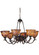 Fishscale Six Light Chandelier in Mahogany Bronze (57|74043)