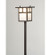 Hyde Park One Light Post Landscape Fixture in Craftsman Brown (57|73546)