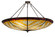 Basket Weave Six Light Inverted Pendant in Mahogany Bronze (57|72653)