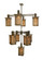 Roylance Nine Light Chandelier in Antique Copper (57|72482)