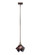 Handkerchief One Light Mini Pendant in Frosted Outside Brushed Nickel (57|72459)