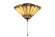 Carousel Three Light Flushmount in Mahogany Bronze (57|71007)