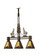 Loon Three Light Island Pendant in Cafe Noir (57|70028)