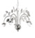 Silver Leaf Five Light Chandelier in Satin Nickel (57|69887)