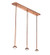 Island Pendant Hardware Three Light Ceiling Bar in Vintage Copper (57|69401)