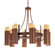 Candle Drop 16 Light Chandelier in Rust (57|68946)