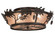 Oak Leaf & Acorn Four Light Flushmount in Timeless Bronze (57|68932)