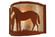 Mare & Foal One Light Wall Sconce in Rust (57|67713)