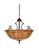 Fishscale Three Light Inverted Pendant in Mahogany Bronze (57|67381)