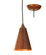 Cone One Light Mini Pendant in Rust (57|65918)