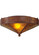 Rainbow Trout Two Light Flushmount in Rust (57|65736)