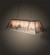 Leaping Trout Nine Light Oblong Pendant in Industrial Steel (57|65179)