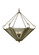Umbrella Three Light Inverted Pendant in Timeless Bronze (57|65144)