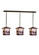Seneca Three Light Island Pendant in Craftsman Brown Craftsman Brown (57|57161)