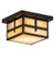 Hyde Park One Light Flushmount in Craftsman Brown (57|52717)