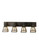 T'' Mission'' Four Light Vanity in Craftsman Brown Craftsman Brown (57|52451)