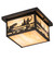 Hyde Park Two Light Flushmount in Craftsman Brown (57|51887)