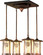 Fulton Four Light Chandelier in Rust (57|51762)