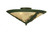 Tamarack Three Light Flushmount in Forest Green (57|51068)