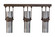 Iron Mountain Three Light Island Pendant in Sophia Sepia (57|50835)