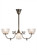 Revival Four Light Chandelier in Antique Brass (57|50756)
