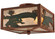Alligator Two Light Flushmount in Rust & Green (57|50748)