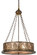 Mountain Pine Six Light Inverted Pendant in Antique Copper (57|50127)