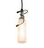 Tuscan Vineyard One Light Mini Pendant in Black Metal (57|49938)
