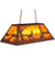 Deer At Lake Six Light Pendant in Rust (57|47753)