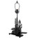 Loon Two Light Table Base in Textured Black (57|47669)