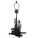 Loon Two Light Table Base in Black Metal (57|47669)
