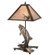 Leaping Trout Two Light Table Lamp in Antique Copper (57|32531)