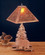 Lone Bear Two Light Table Lamp in Rust Rust (57|32502)