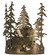 Moose Through The Trees One Light Wall Sconce in Antique Copper (57|31655)