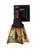 Mackintosh Leaf One Light Wall Sconce in Mahogany Bronze (57|31229)