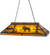 Moose At Lake Seven Light Oblong Pendant in Wrought Iron (57|30488)