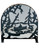 Canoe At Lake Fireplace Screen in Textured Black (57|28741)