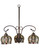 Jeweled Basket Three Light Chandelier in Mahogany Bronze (57|27420)