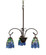 Iris Three Light Chandelier in Craftsman Brown (57|27412)